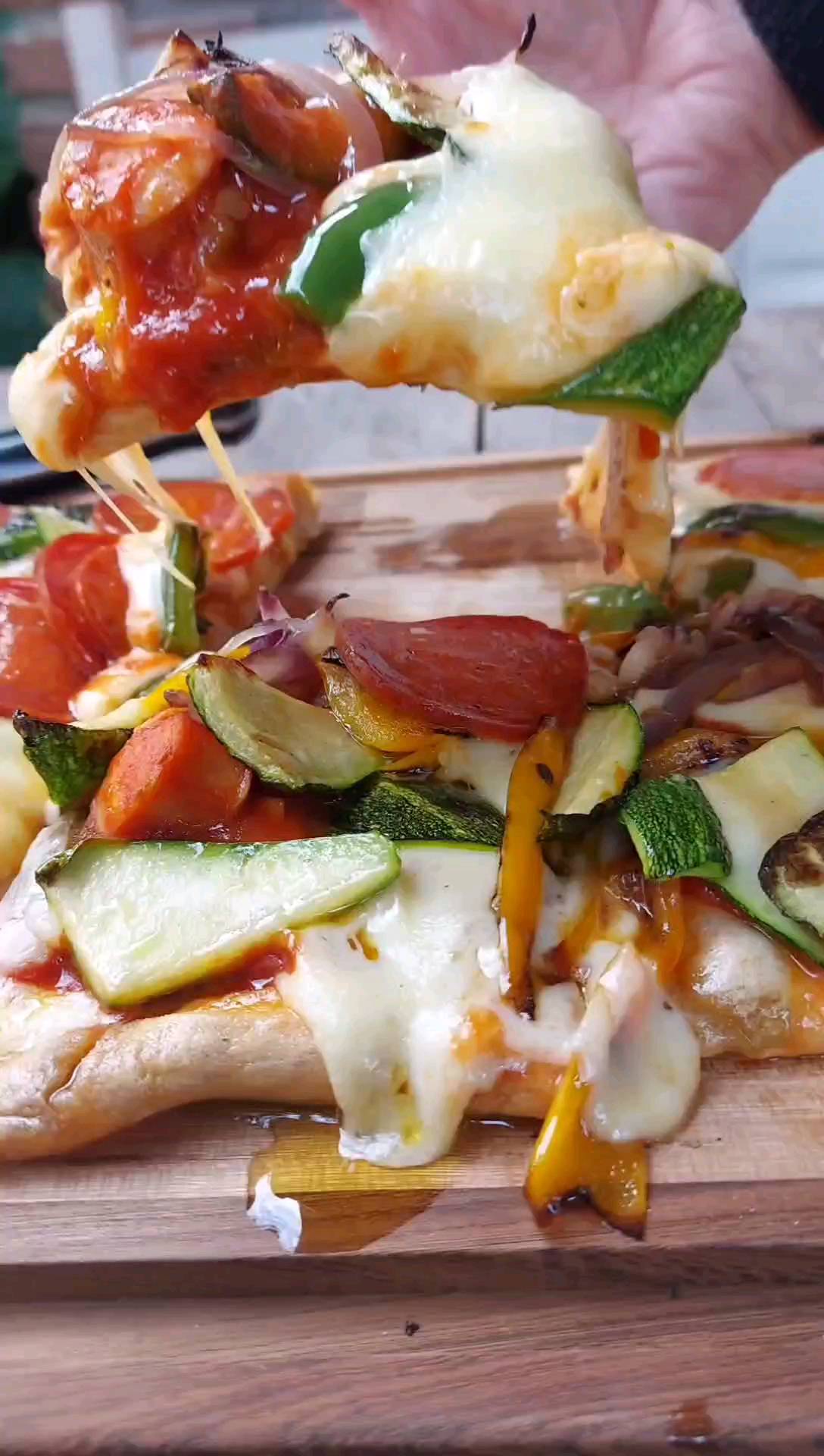 Fotografia de la receta de Pizza a la plancha