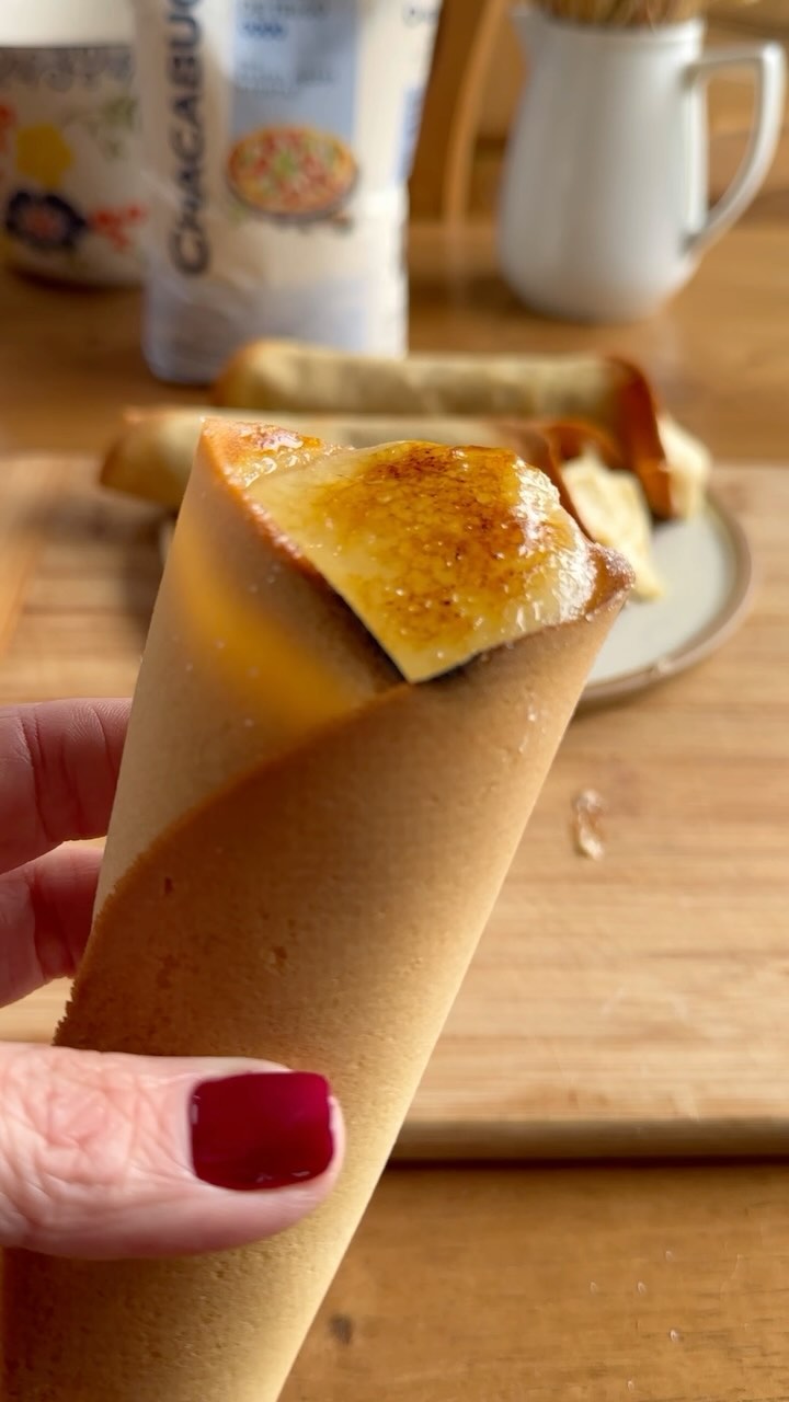 Fotografia de la receta de Cono de crème brûlée