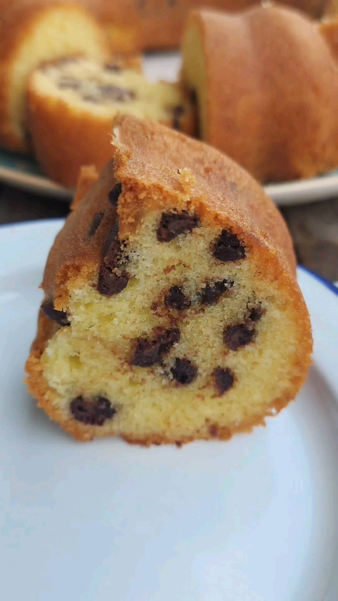 Fotografia de la receta de Budín de vainilla con chips de chocolate