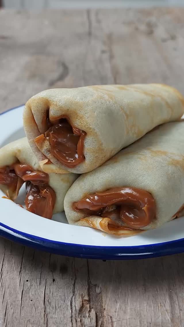 Foto de Panqueques con dulce de leche