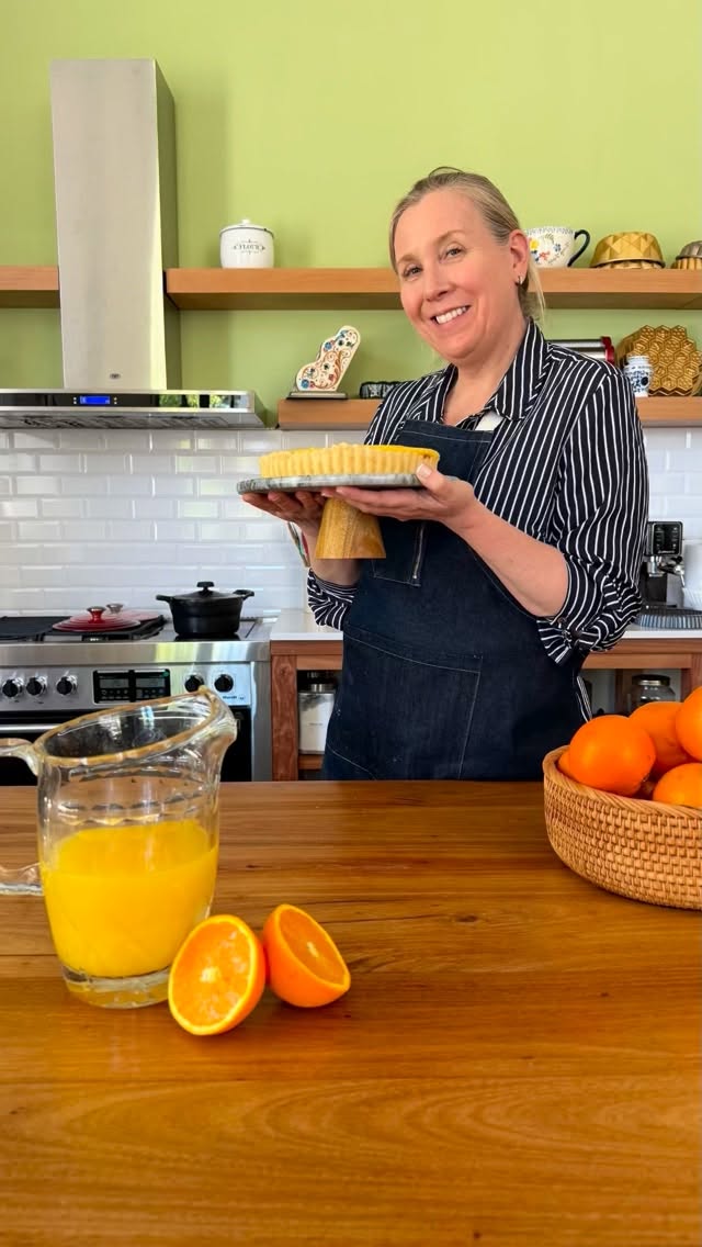 Foto de Tarta de ricotta con crema de naranja